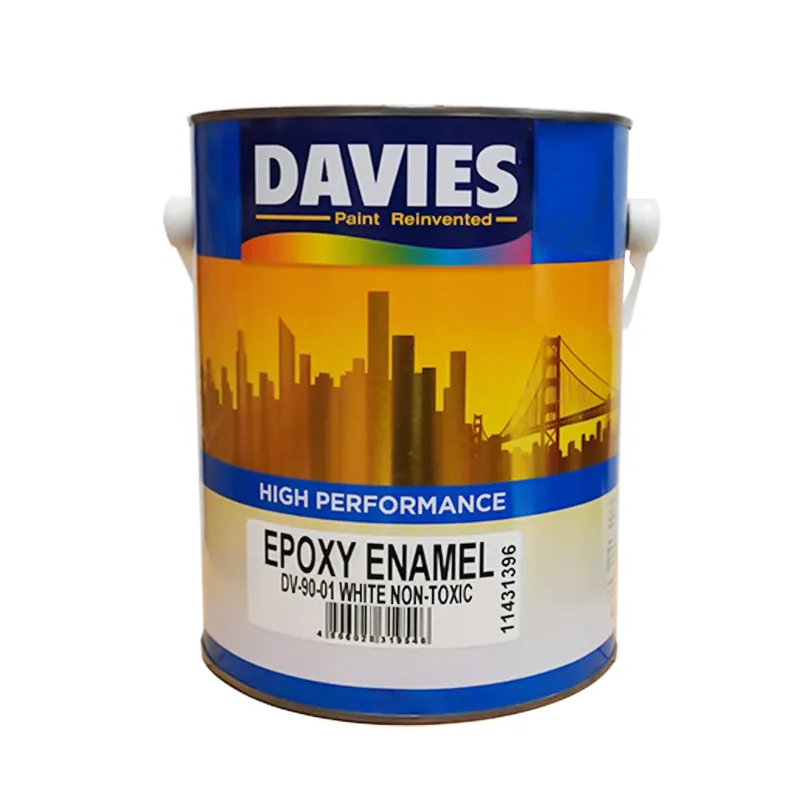 DAVIES PAINT DV-90-01-4 WHITE EPOXY 4L ENAMEL NON-TOXIC